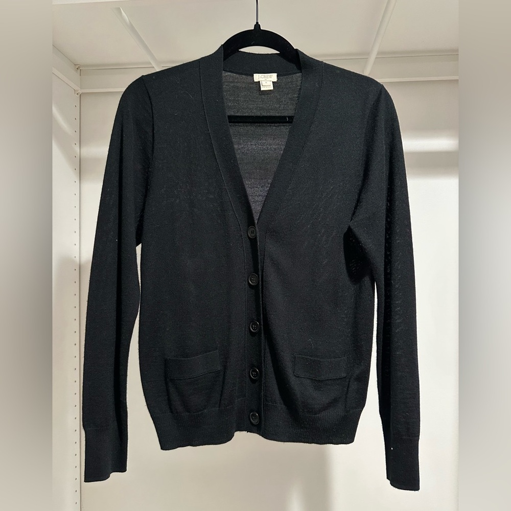 J.Crew Black Knit Cardigan